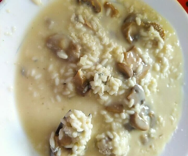 Cliquez pour zoomer ! Risotto au gorgonzola et champignons Thermomix par sosoamykeira