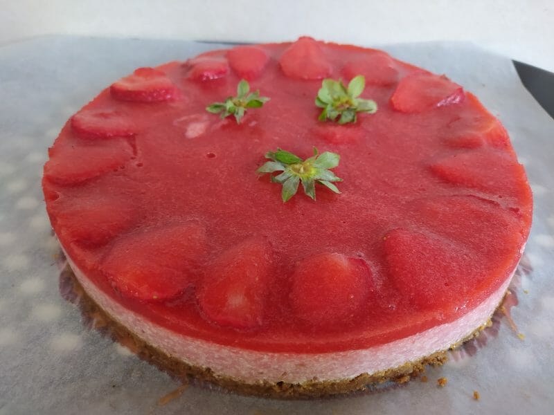 Cliquez pour zoomer ! Bavarois aux fraises Thermomix par sosoamykeira