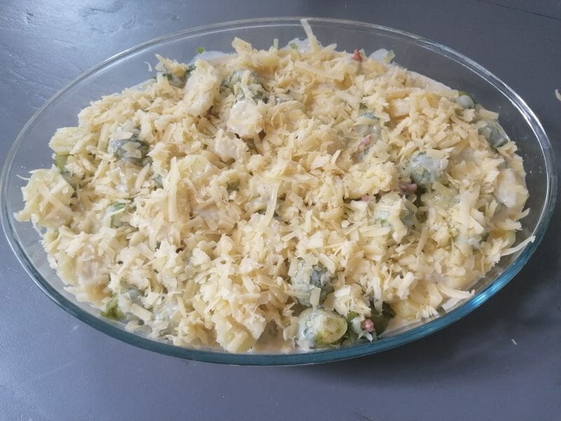 Cliquez pour zoomer ! Gratin de choux de Bruxelles au comté Thermomix par aurel_31
