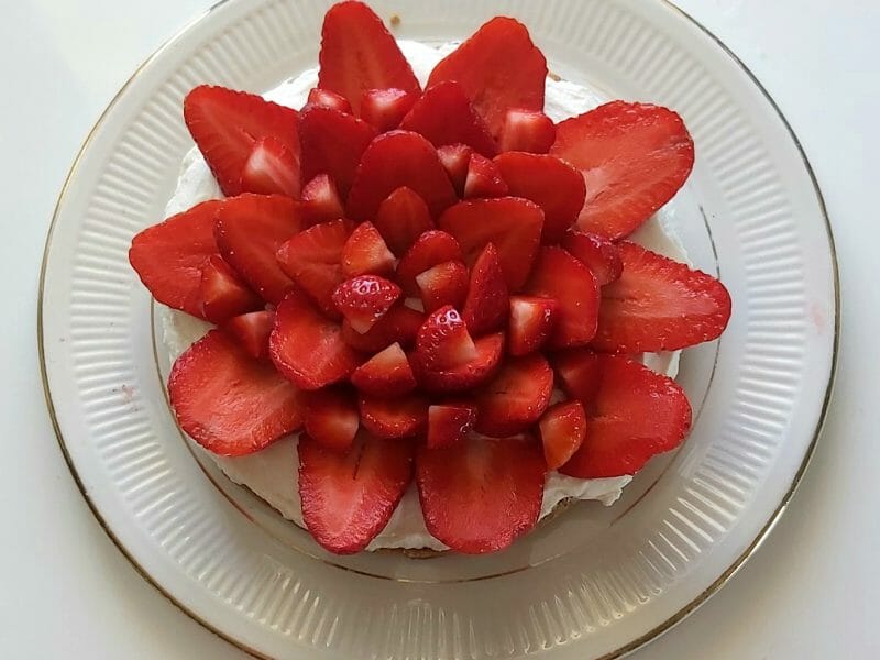 Cliquez pour zoomer ! Tarte aux fraises sans cuisson Thermomix par slv🌸