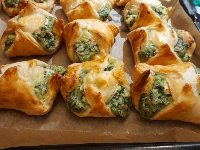 Cliquez pour zoomer ! Paniers feuilletés épinards et jambon Thermomix par clairette2804