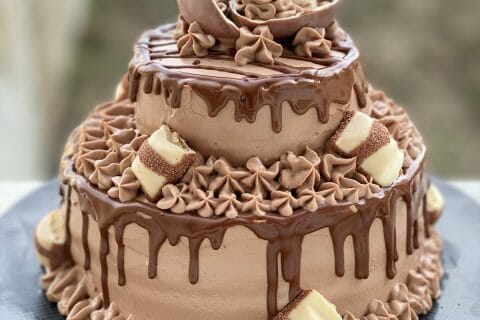 Cliquez pour zoomer ! Layer cake Kinder Bueno Thermomix par mathildeade