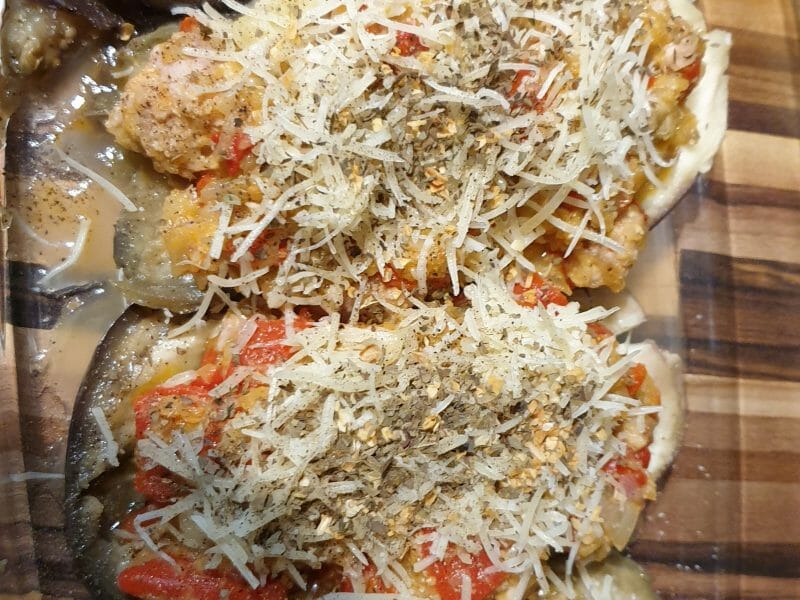 Cliquez pour zoomer ! Aubergines farcies au thon Thermomix par cathy_127