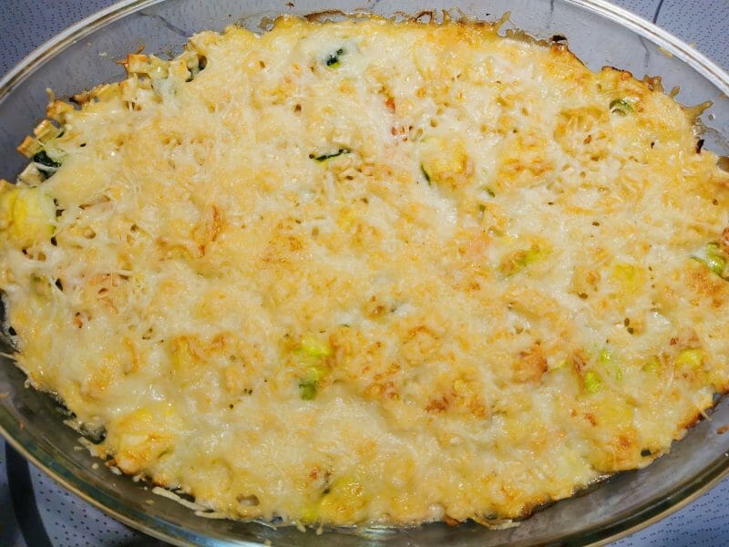 Cliquez pour zoomer ! Gratin de crozets aux courgettes et saumon fumé Thermomix par stvs