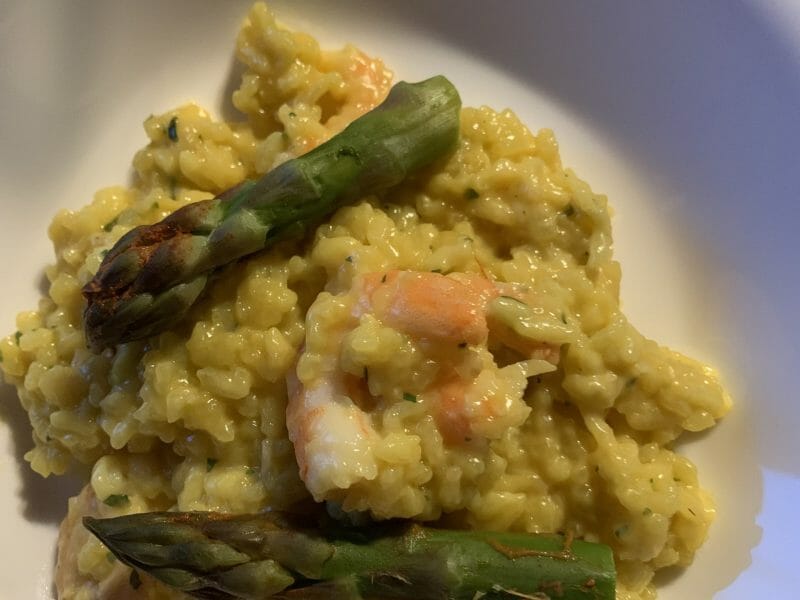 Cliquez pour zoomer ! Risotto aux crevettes et asperges Thermomix par ip01