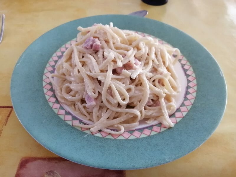 Cliquez pour zoomer ! Pâtes carbonara Thermomix par pikavia