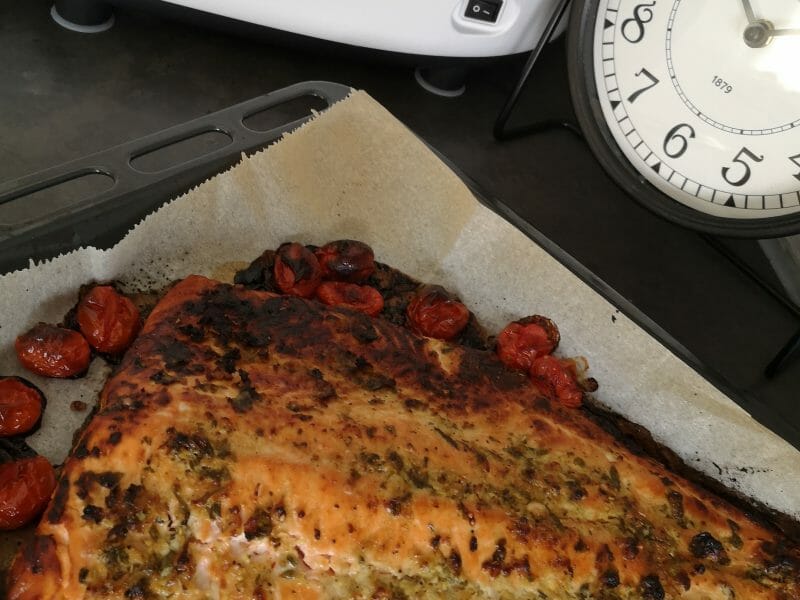 Saumon au citron et à l’ail Thermomix par kawtar_7