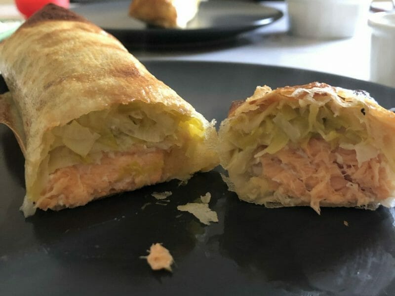 Cliquez pour zoomer ! Brick de saumon et poireaux Thermomix par camillou421