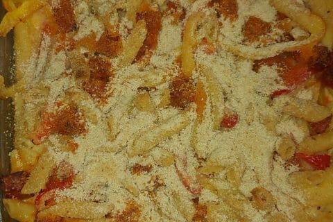 Cliquez pour zoomer ! Gratin de macaroni poivrons et chorizo Thermomix par miss_grugru