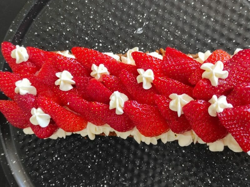 Cliquez pour zoomer ! Tarte aux fraises sans cuisson Thermomix par marine_518