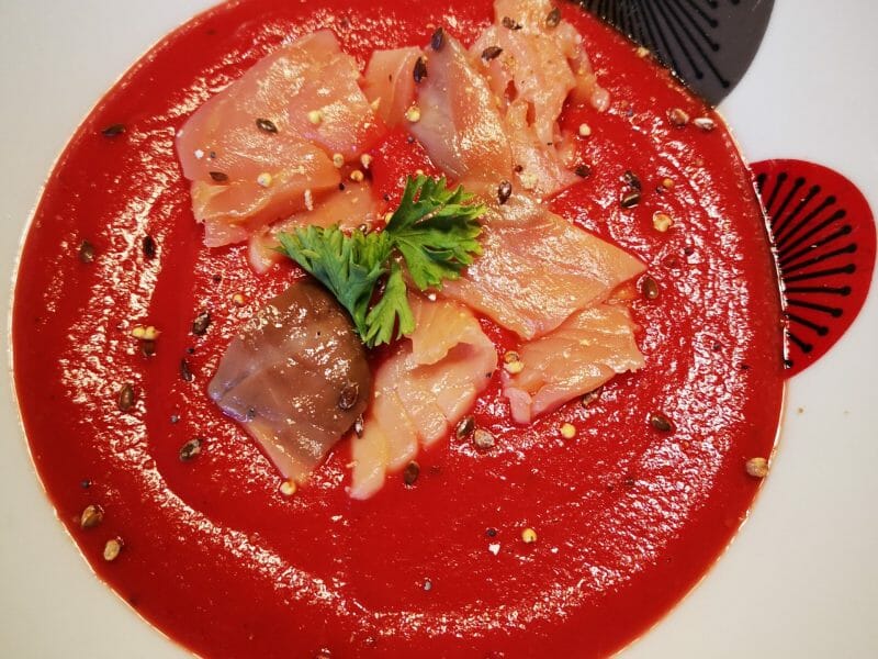 Cliquez pour zoomer ! Soupe de betterave au saumon Thermomix par melvan