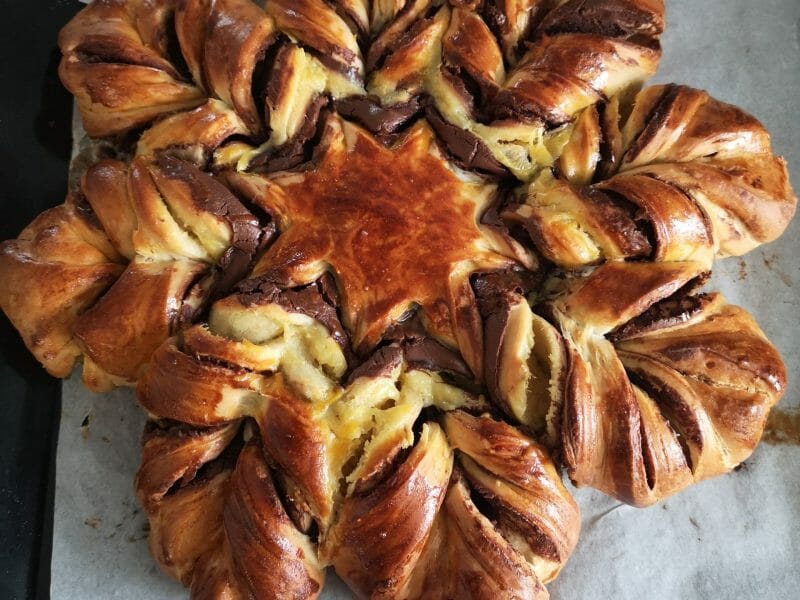Cliquez pour zoomer ! Brioche étoilée au Nutella Thermomix par melvan