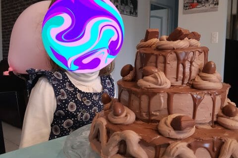 Cliquez pour zoomer ! Layer cake Kinder Bueno Thermomix par Celine040