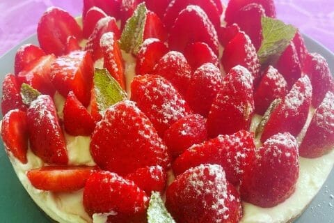 Cliquez pour zoomer ! Tarte aux fraises sans cuisson Thermomix par yza64