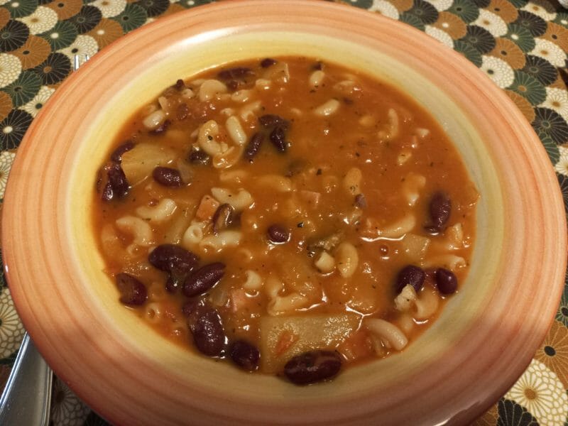 Cliquez pour zoomer ! Soupe aux haricots rouges et coquillettes Thermomix par celine79-86