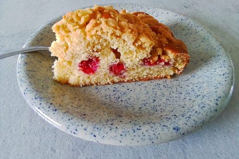 Cliquez pour zoomer ! Crumb cake framboises Thermomix par Brigitte