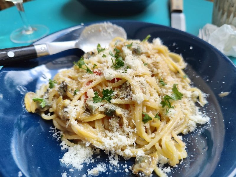 Cliquez pour zoomer ! Spaghettis aux palourdes Thermomix par clarouroux