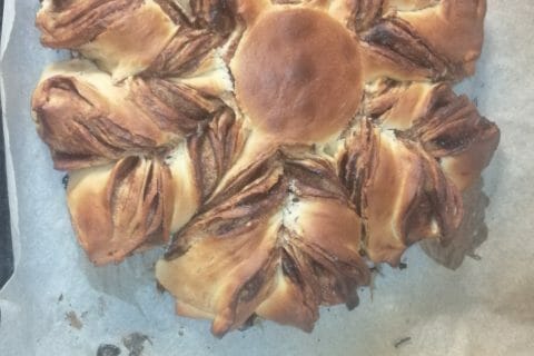 Cliquez pour zoomer ! Brioche étoilée au Nutella Thermomix par mathiilde.beauty