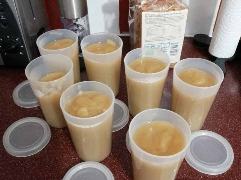 Compote pomme rhubarbe à la vanille au Thermomix Cookomix