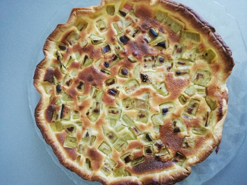 Cliquez pour zoomer ! Tarte à la rhubarbe Thermomix par Malory