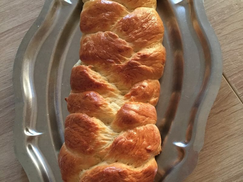 Cliquez pour zoomer ! Brioche tressée à la mie filante Thermomix par bathi42