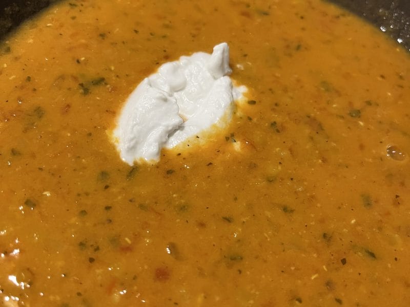 Cliquez pour zoomer ! Soupe de lentilles corail, curry et coco Thermomix par jue1203
