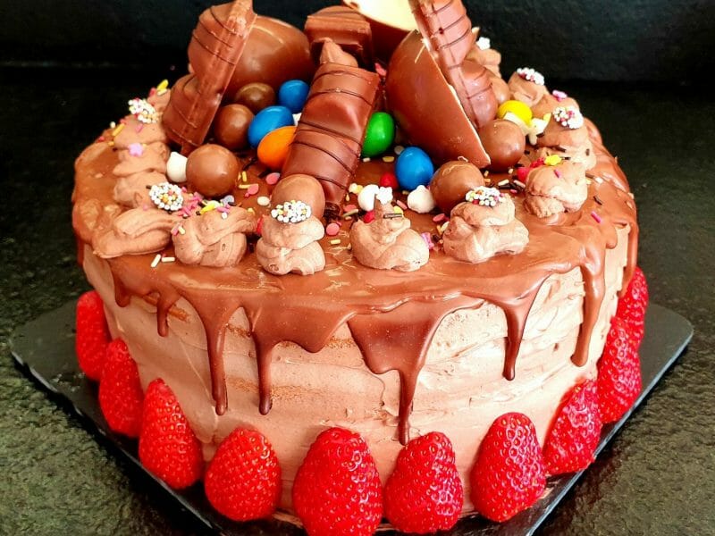 Cliquez pour zoomer ! Layer cake Kinder Bueno Thermomix par edg66