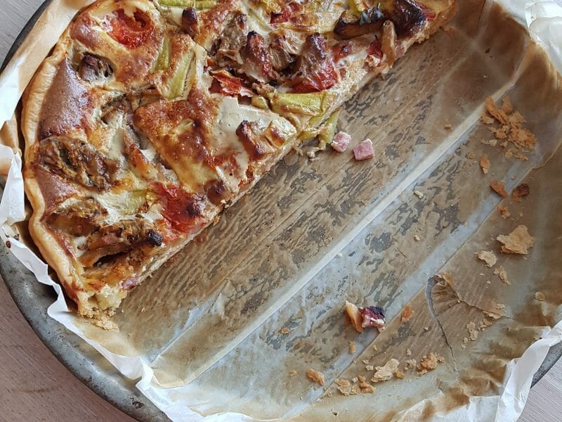 Cliquez pour zoomer ! Quiche poivrons et courgettes Thermomix par Nessynessy