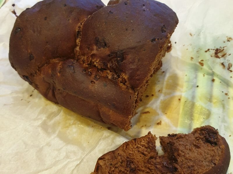 Cliquez pour zoomer ! Brioche tout chocolat Thermomix par Nessynessy