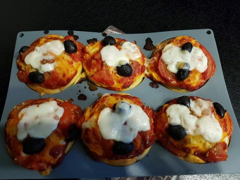 Muffins salés façon pizza au Thermomix Cookomix