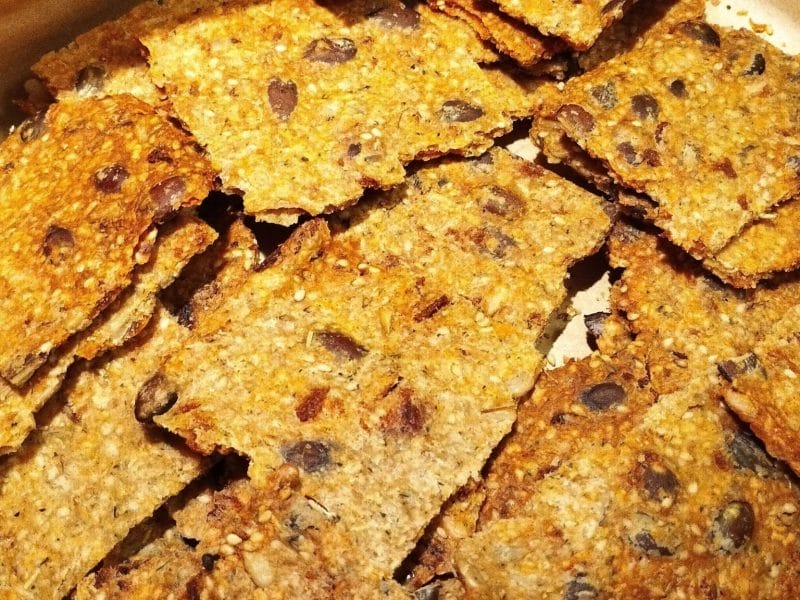 Cliquez pour zoomer ! Crackers salés à l’emmental et aux graines Thermomix par Mizirlou