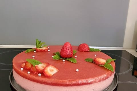 Cliquez pour zoomer ! Bavarois aux fraises Thermomix par sandrus