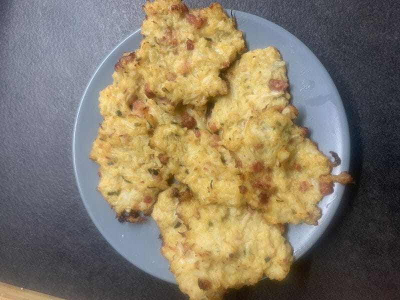 Cliquez pour zoomer ! Croquettes de chou-fleur au jambon cru Thermomix par amelie_295