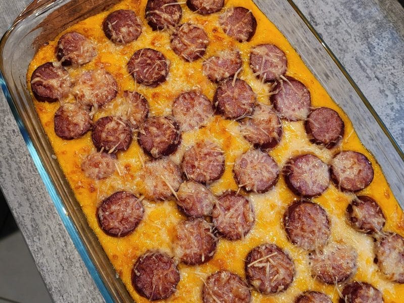 Cliquez pour zoomer ! Gratin de butternut à la saucisse de Montbéliard Thermomix par cindybm