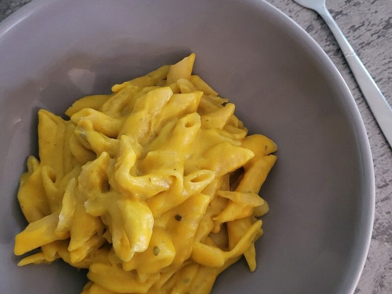 Cliquez pour zoomer ! Fusilli à la crème de potimarron et gorgonzola Thermomix par cindybm