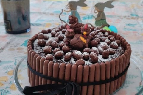 Cliquez pour zoomer ! Gâteau lapin de Pâques Thermomix par Delweber