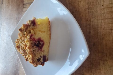 Cliquez pour zoomer ! Crumb cake framboises Thermomix par zazeazur