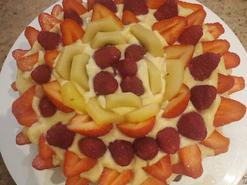 Cliquez pour zoomer ! Tarte renversée aux fruits rouges et citron vert Thermomix par zazeazur