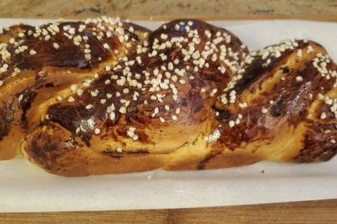 Cliquez pour zoomer ! Cozonac – Brioche roumaine aux noix et chocolat Thermomix par zazeazur