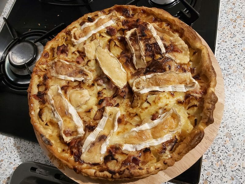 Cliquez pour zoomer ! Tarte au camembert, pommes et lardons Thermomix par tivie59