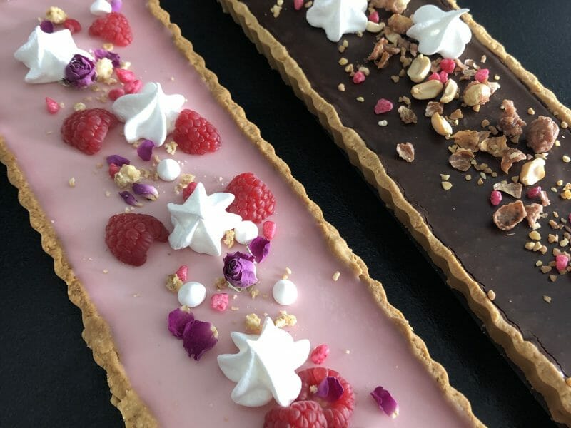 Cliquez pour zoomer ! Tarte au chocolat et cacahuètes caramélisées Thermomix par applepie1124