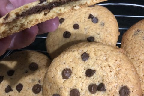 Cliquez pour zoomer ! Cookies fourrés au nutella au Thermomix