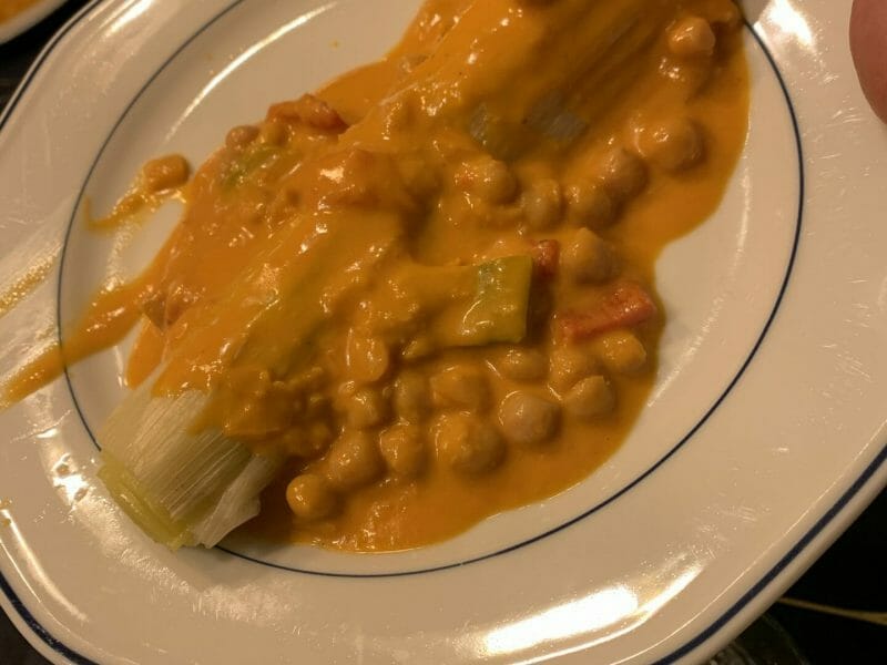 Cliquez pour zoomer ! Curry de pois chiches au lait de coco Thermomix par Max et Anto