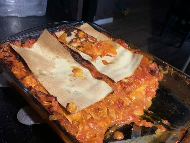 Cliquez pour zoomer ! Lasagnes au poulet et poivrons Thermomix par Max et Anto