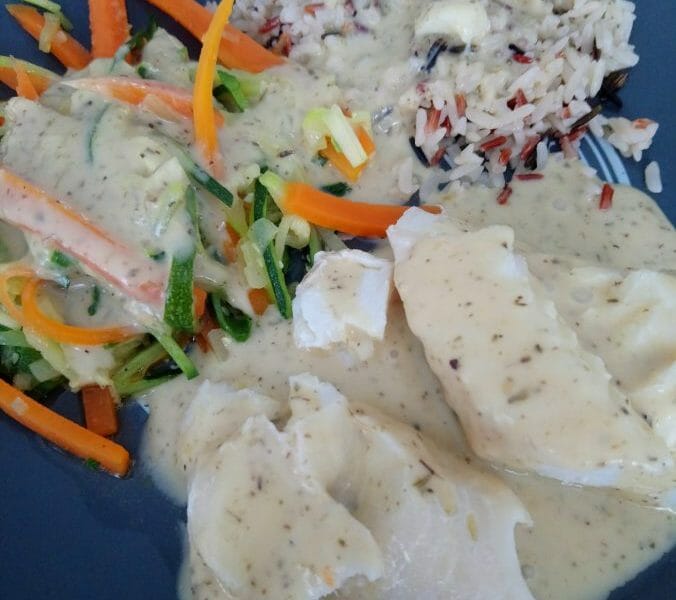 Cliquez pour zoomer ! Filet de cabillaud et sa sauce persillée Thermomix par Aurelie