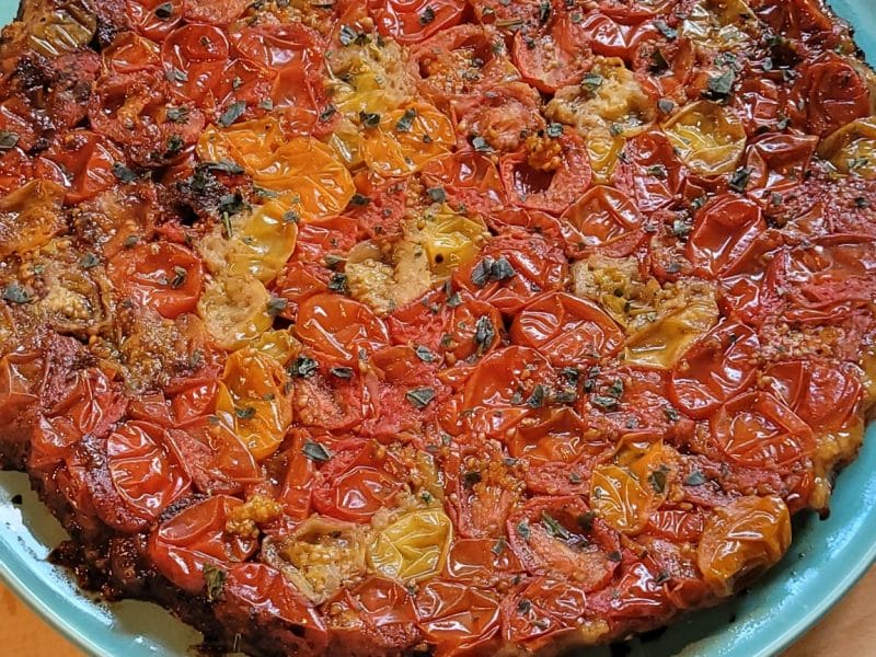 Cliquez pour zoomer ! Tatin de tomates cerises à la tapenade Thermomix par melanie_513