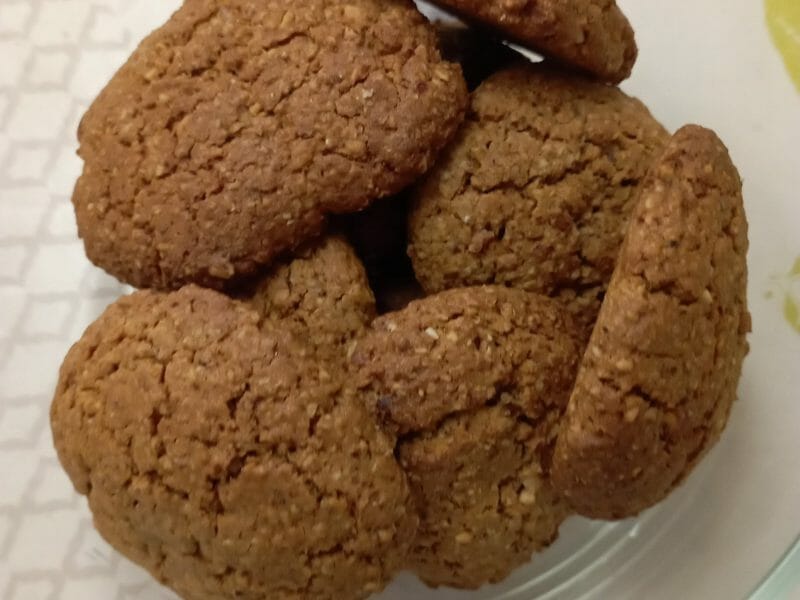 Cliquez pour zoomer ! Biscuits aux flocons d’avoine et amandes Thermomix par kariba