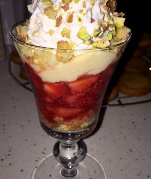 Cliquez pour zoomer ! Tarte aux fraises destructurée Thermomix par Taria