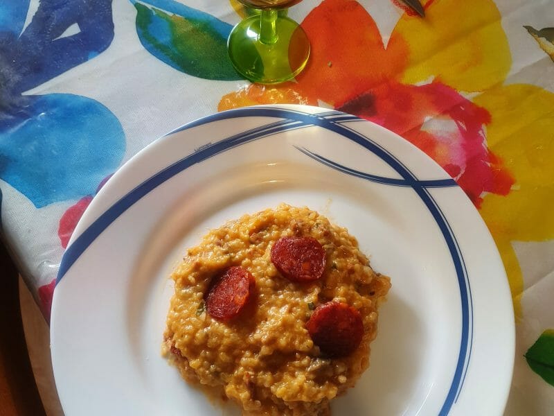 Cliquez pour zoomer ! Risotto au chorizo Thermomix par faby972