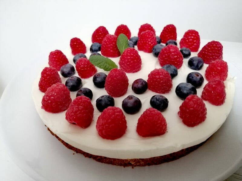 Cliquez pour zoomer ! Tarte aux fraises sans cuisson Thermomix par juliedad